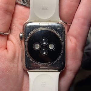 Series 3, Apple Watch with white band